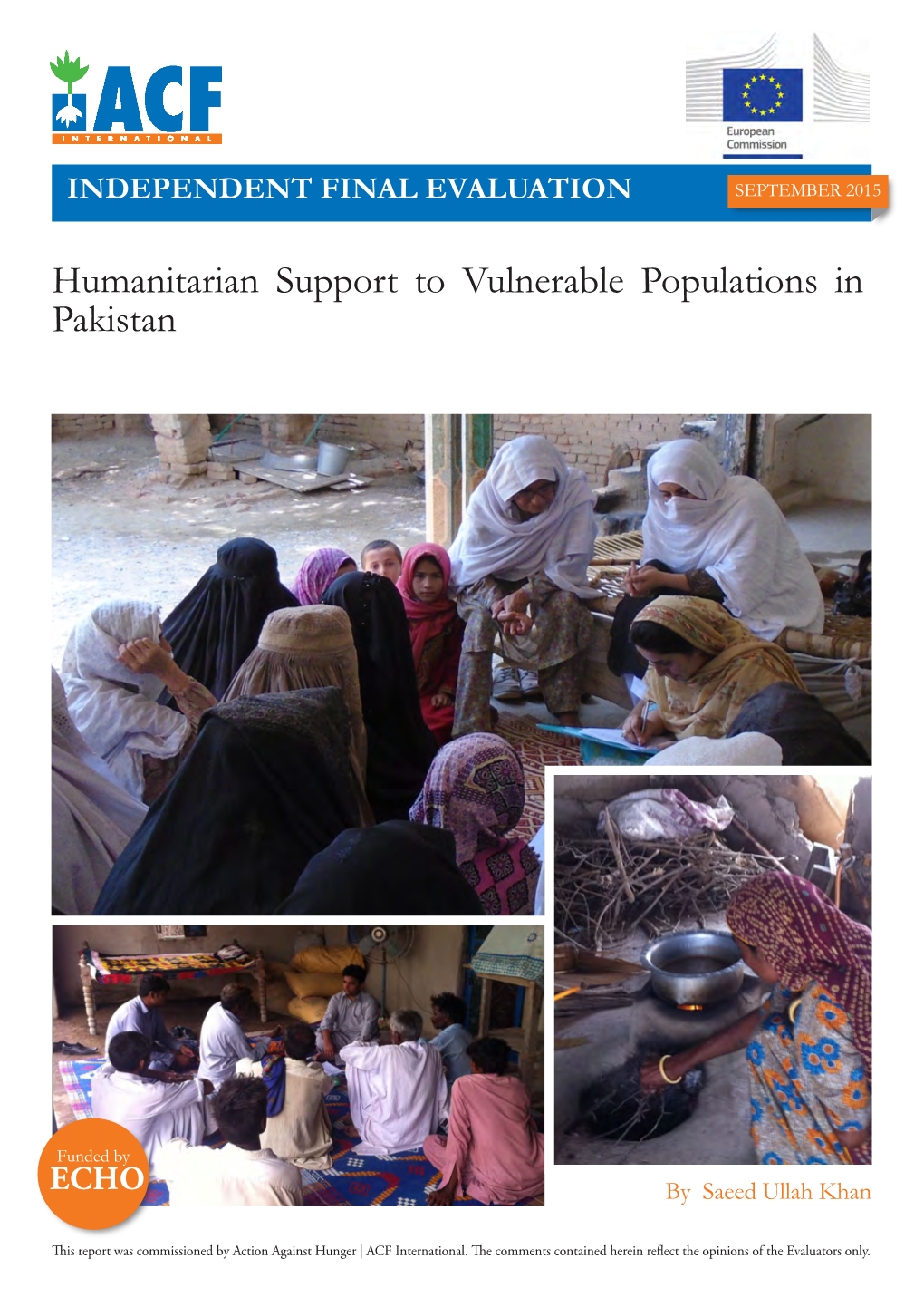 Humanitarian Support to Vulnerable Populations in Pakistan