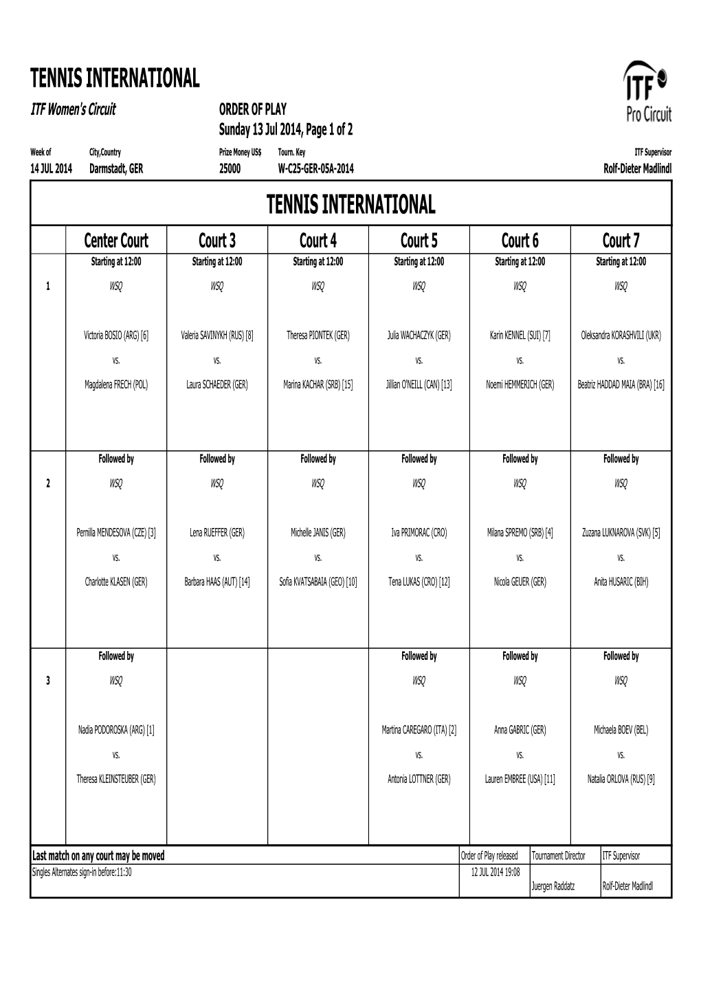 Tennis International Tennis International