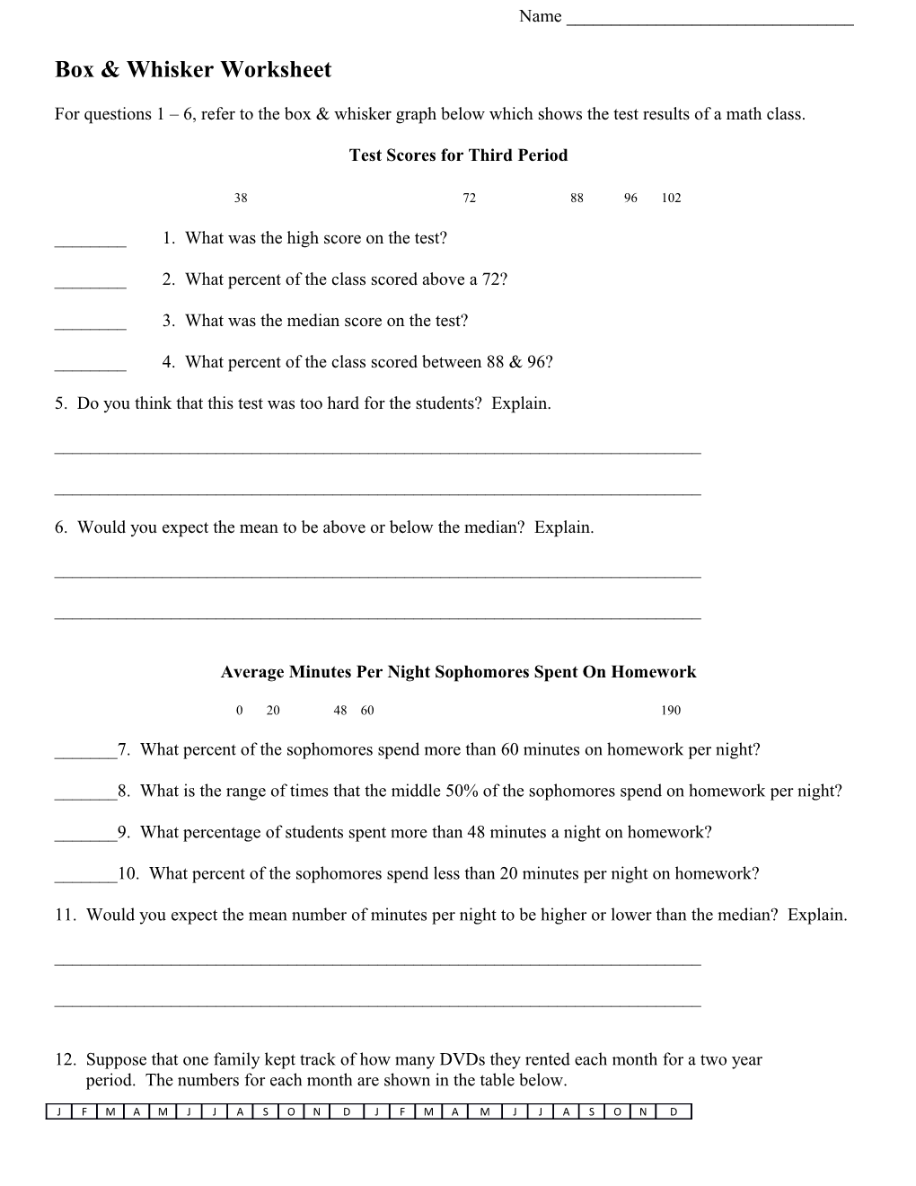 Box & Whisker Worksheet s1