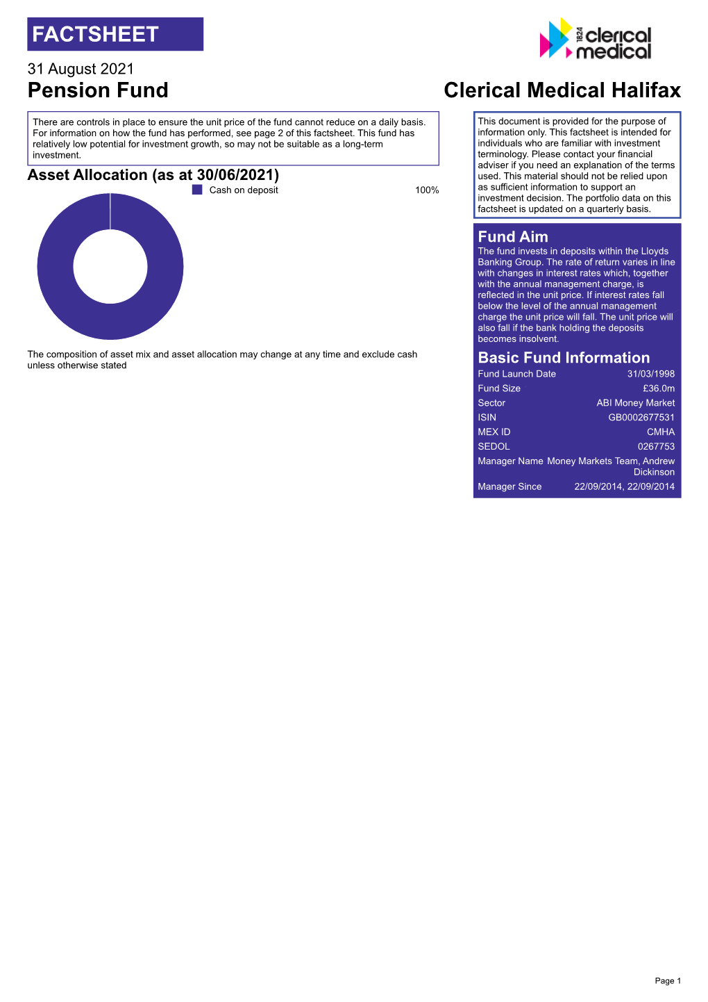 Halifax Pension PDF Factsheet