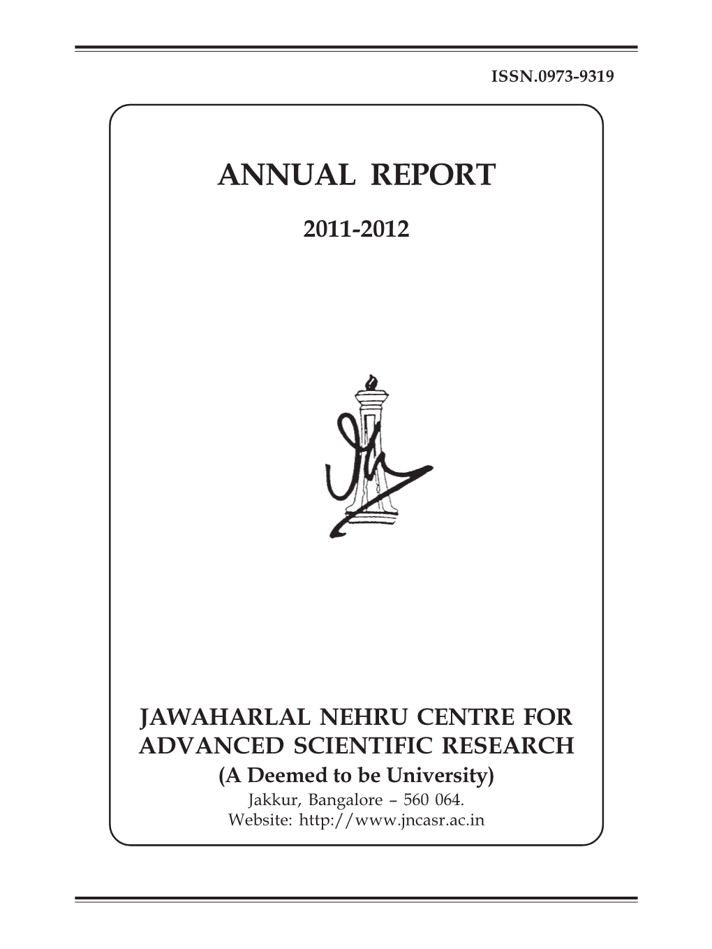 Jawharalal Nehru Annual Rep-2011-12