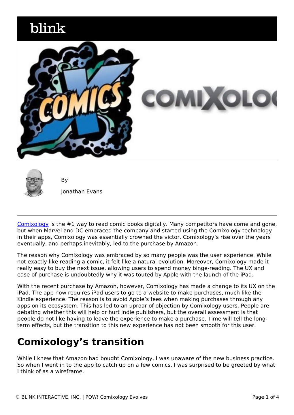 POW! Comixology Evolves Page 1 of 4 Comixology Looking Like a Wireframe