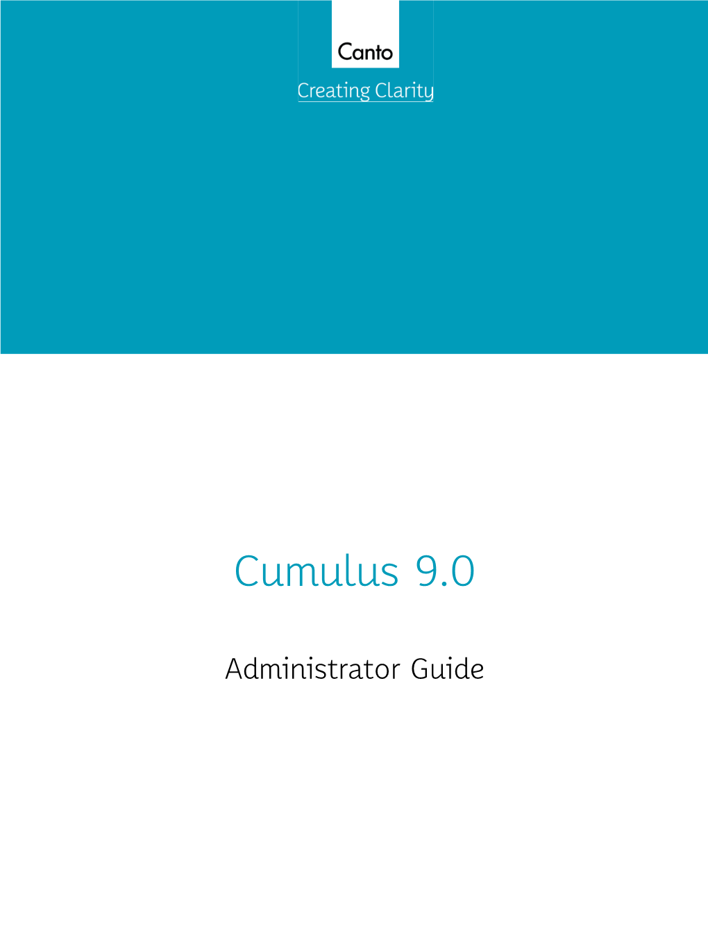 Administrator Guide Copyright 2013, Canto Gmbh