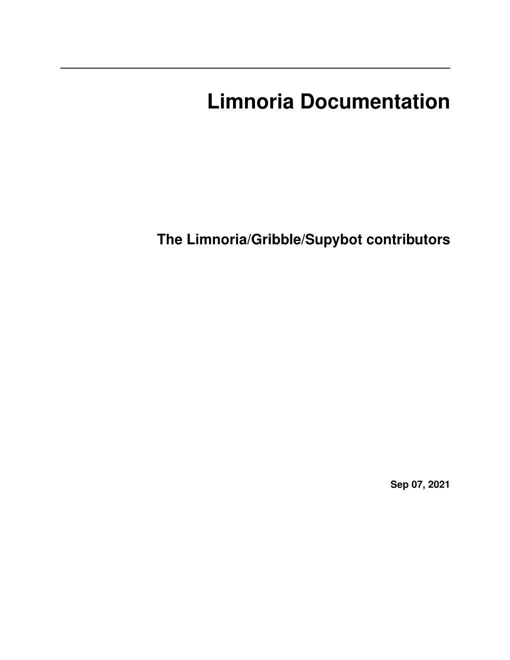 Limnoria Documentation