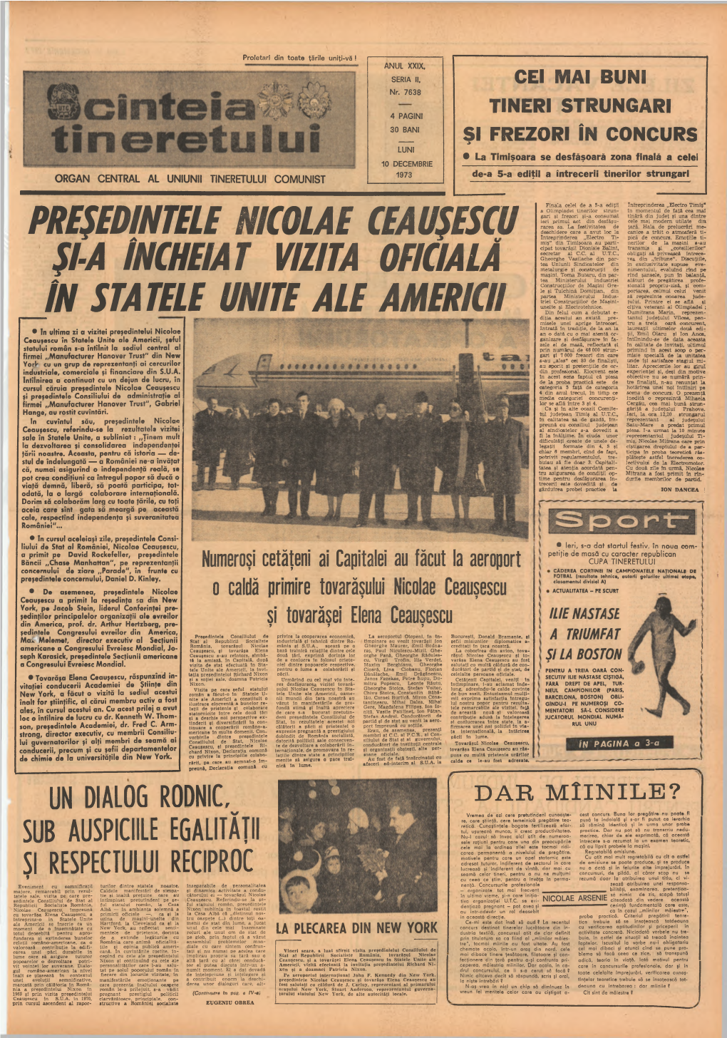 Președintele Nicolae Ceaușescu Și-A Încheiat Vizita