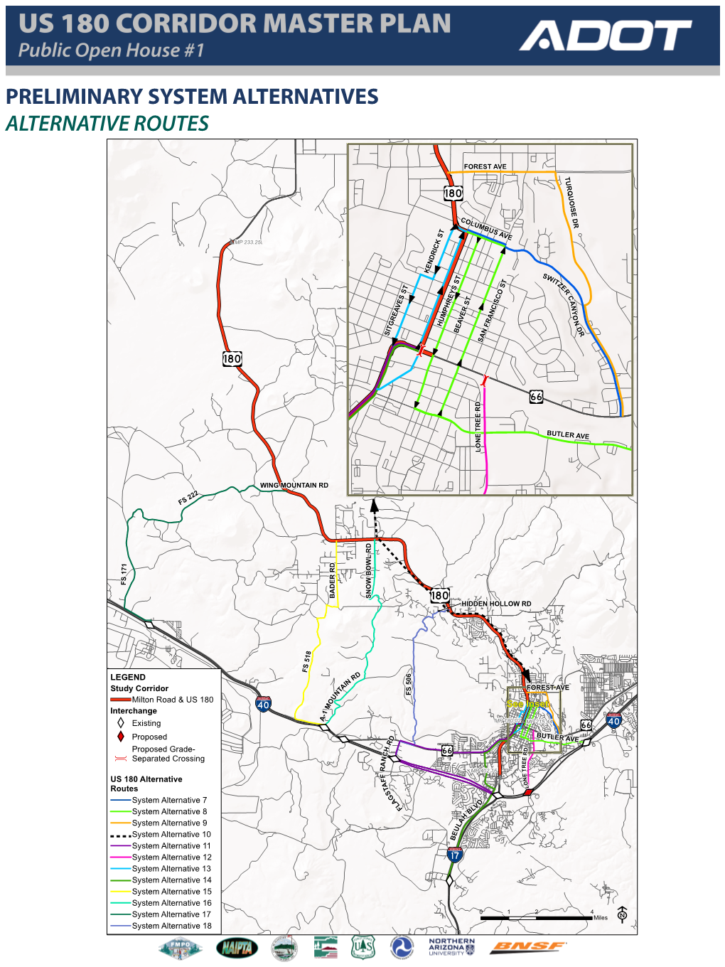 Preliminary System Alternatives | Milton Road & US 180 Corridor