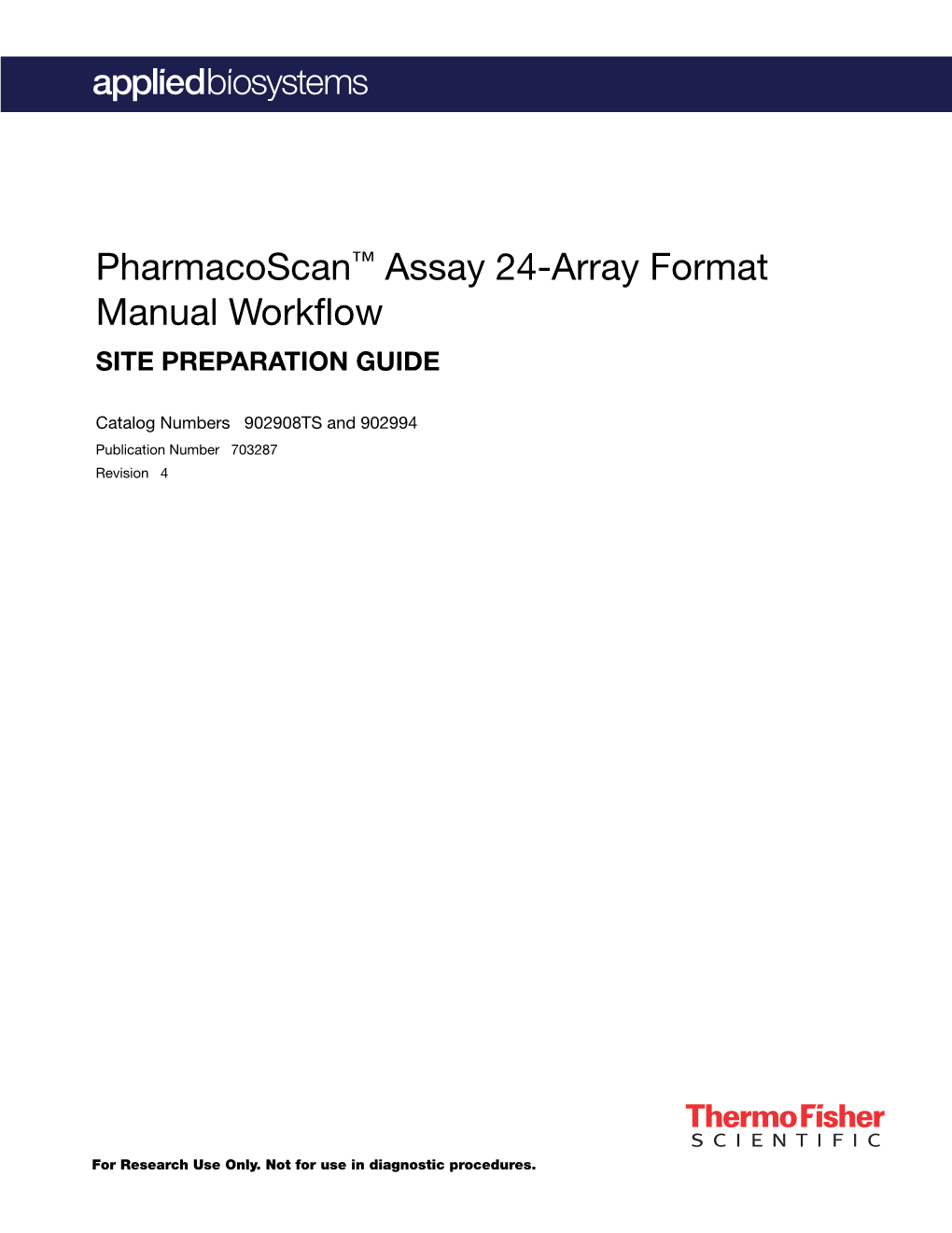 Pharmacoscan Assay 24-Array Format Manual Workflow  Equipment Manufacturer Cat