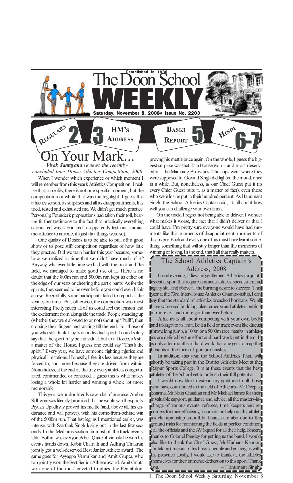 WEEKLY Saturday, November 8, 2008! Issue No