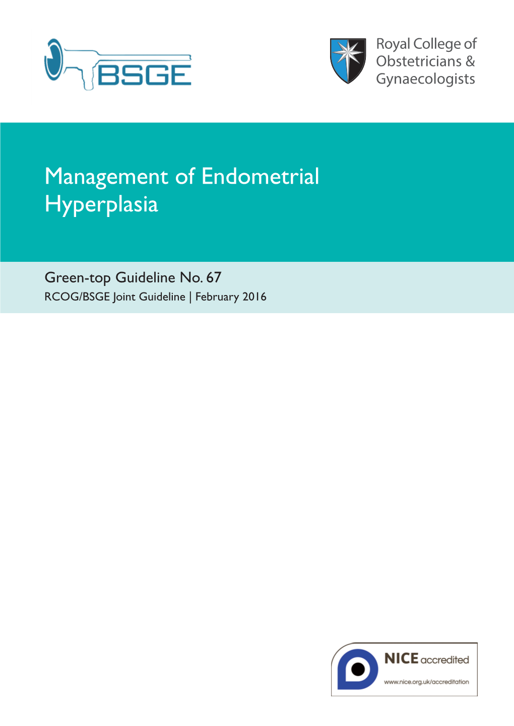 Management of Endometrial Hyperplasia