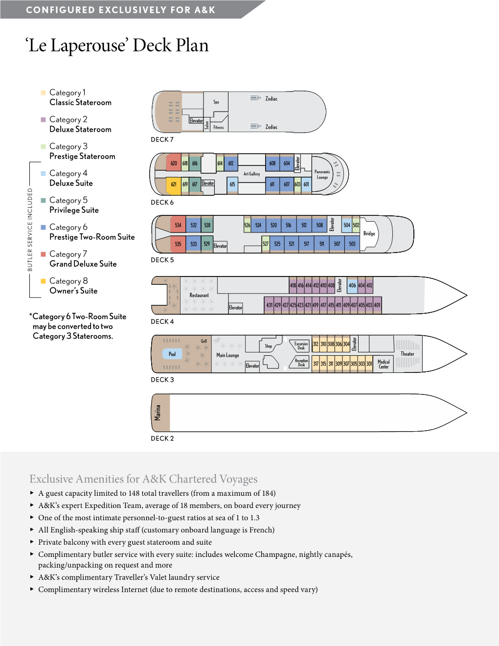 'Le Laperouse' Deck Plan