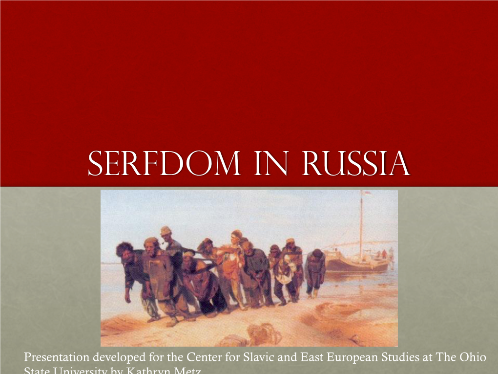 Serfdom in Russia