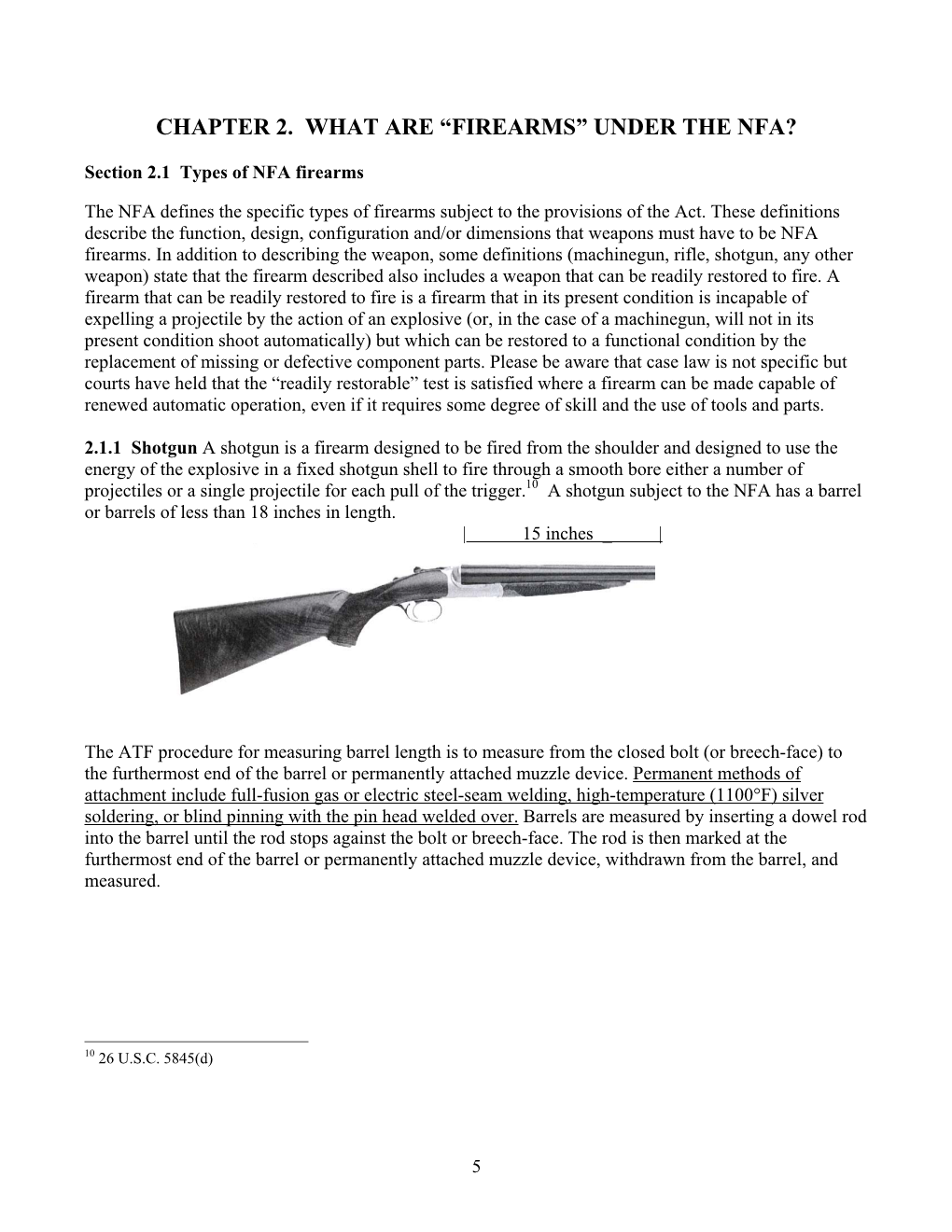 Chapter 2. What Are “Firearms” Under the Nfa?