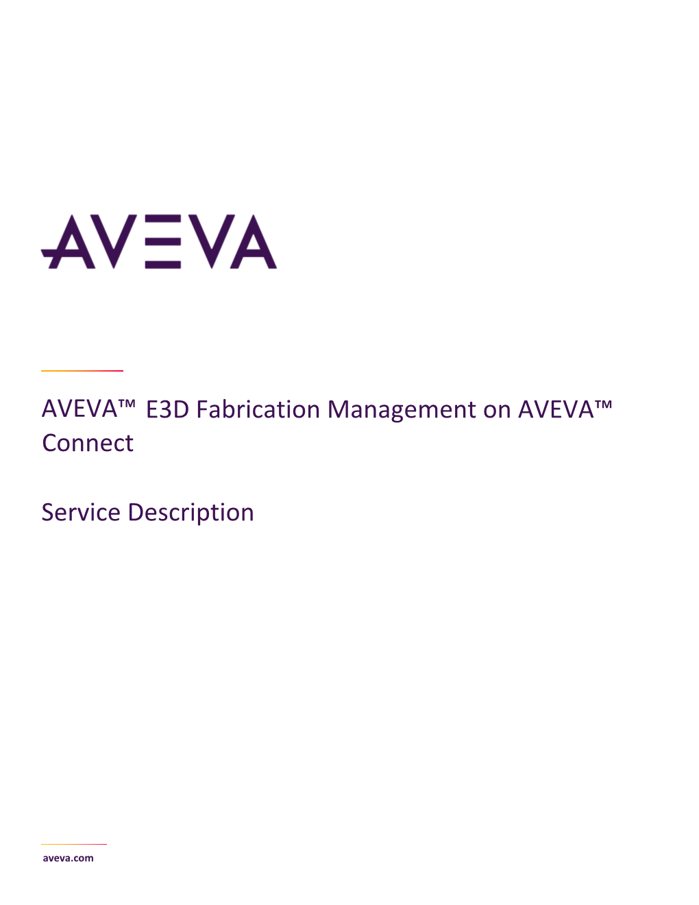 E3D Fabrication Management on AVEVA Connect