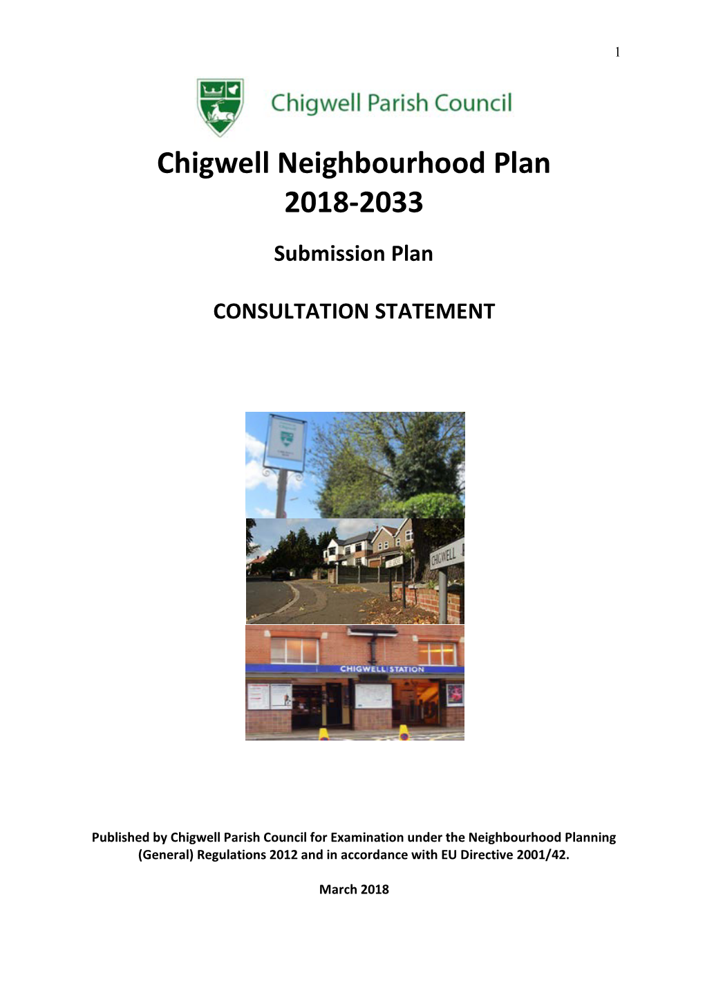 Chigwell Neighbourhood Plan 2018-2033