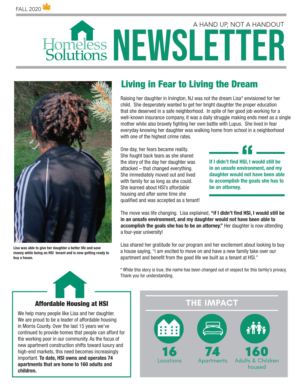 HSI Fall 2020 Newsletter