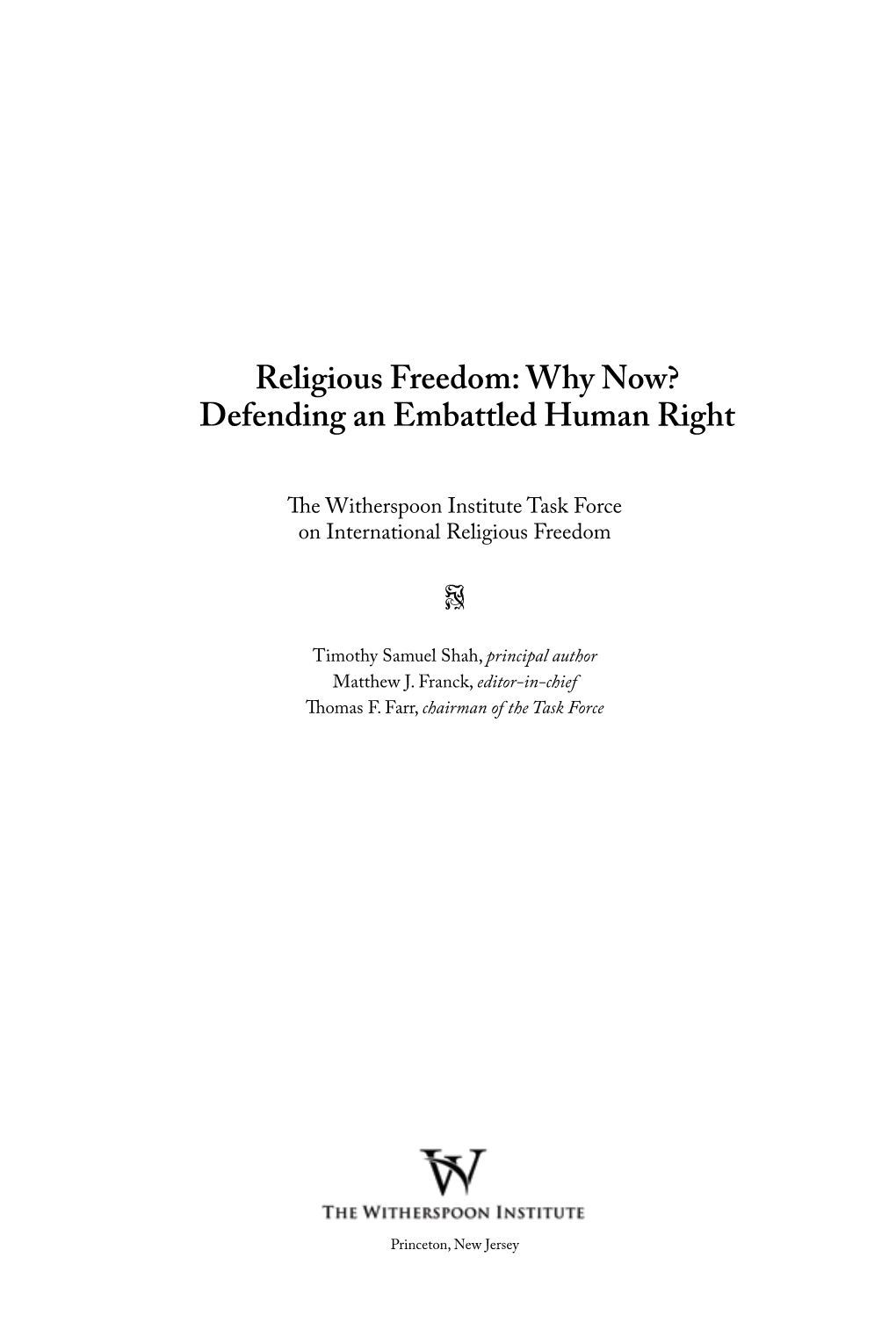 Religious Freedom Institute