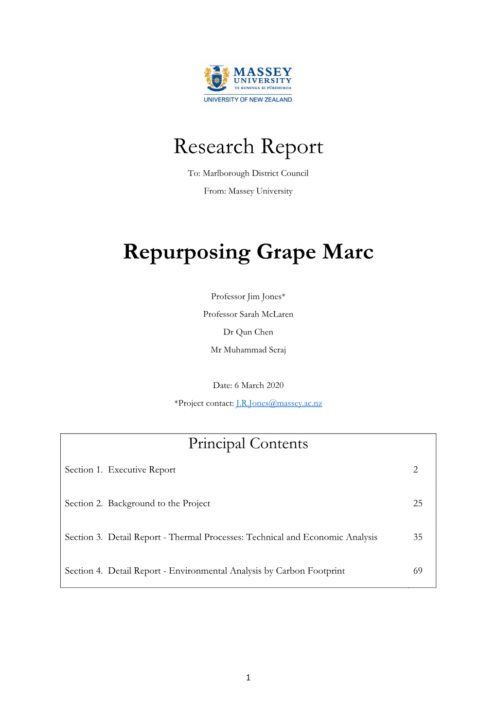 Repurposing Grape Marc Report