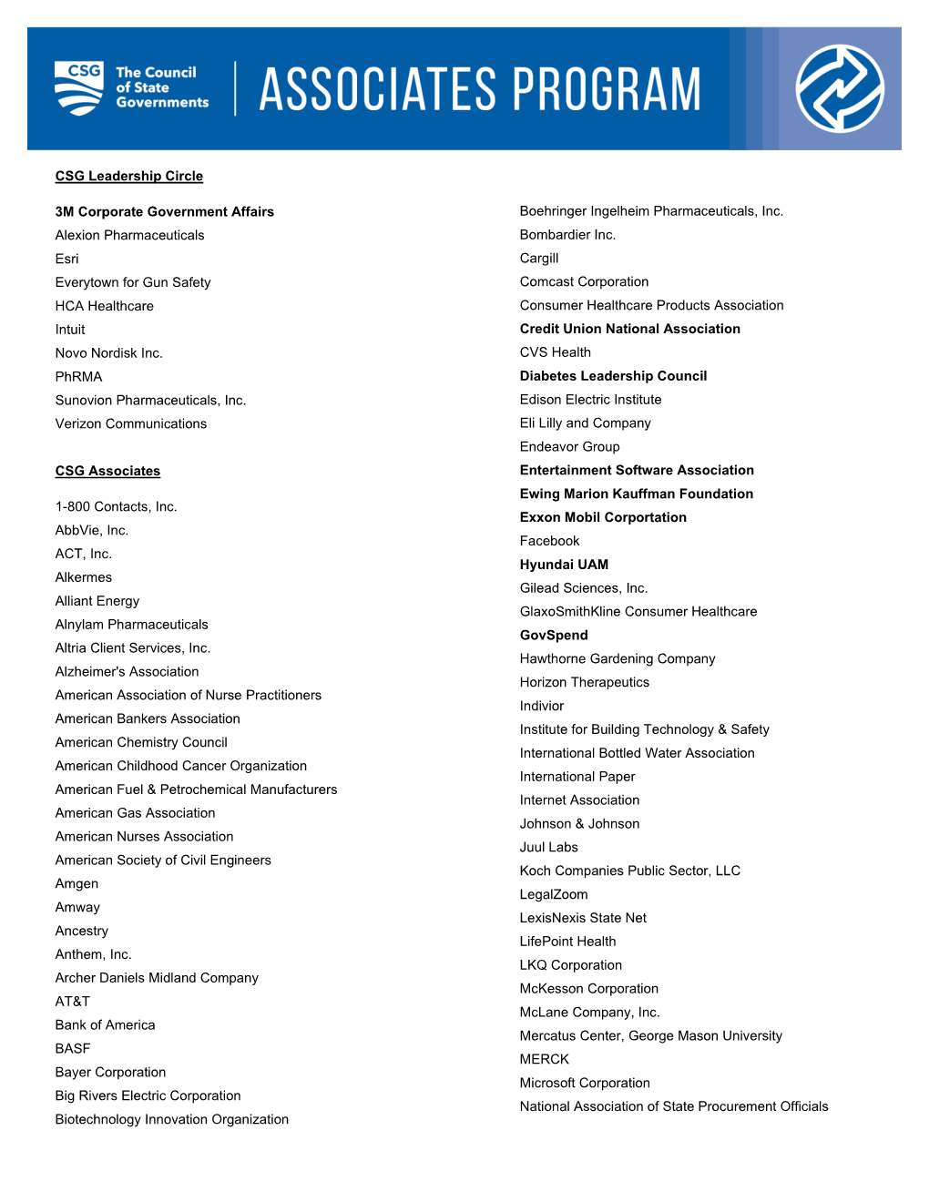 CSG Associates Entertainment Software Association Ewing Marion Kauffman Foundation 1-800 Contacts, Inc