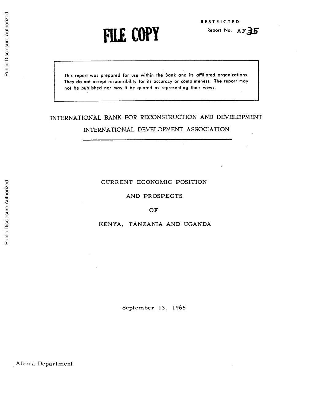 World Bank Document