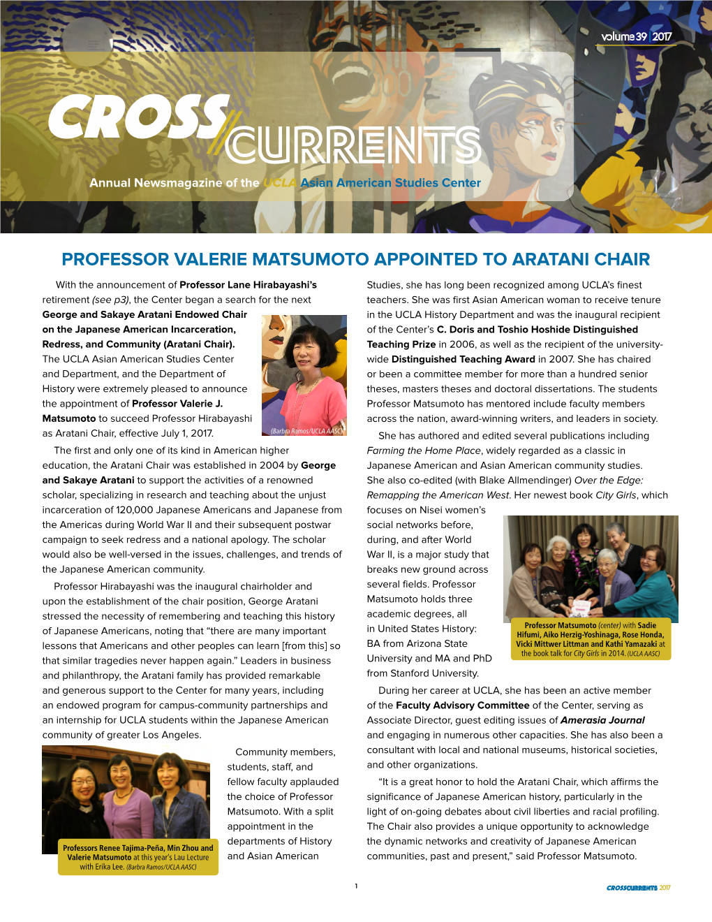 Cross/Currents Annual Newsmagazine of the UCLA Asian American Studies Center