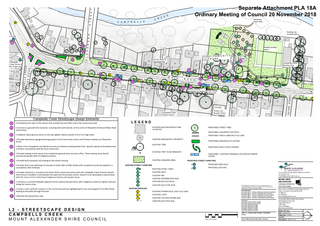 Separate Attachment PLA 18A Ordinary Meeting of Council 20