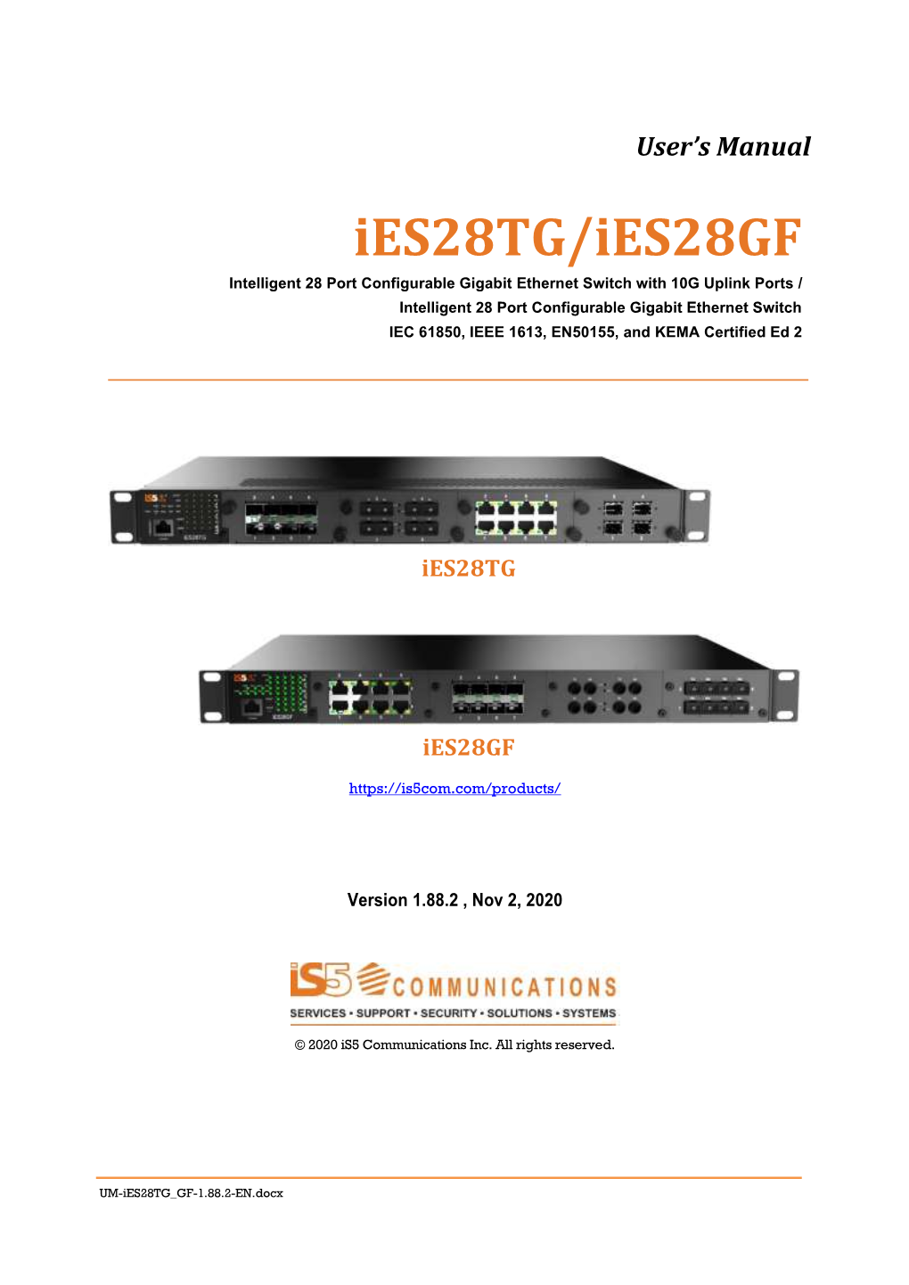Industrial Management Ethernet Switch
