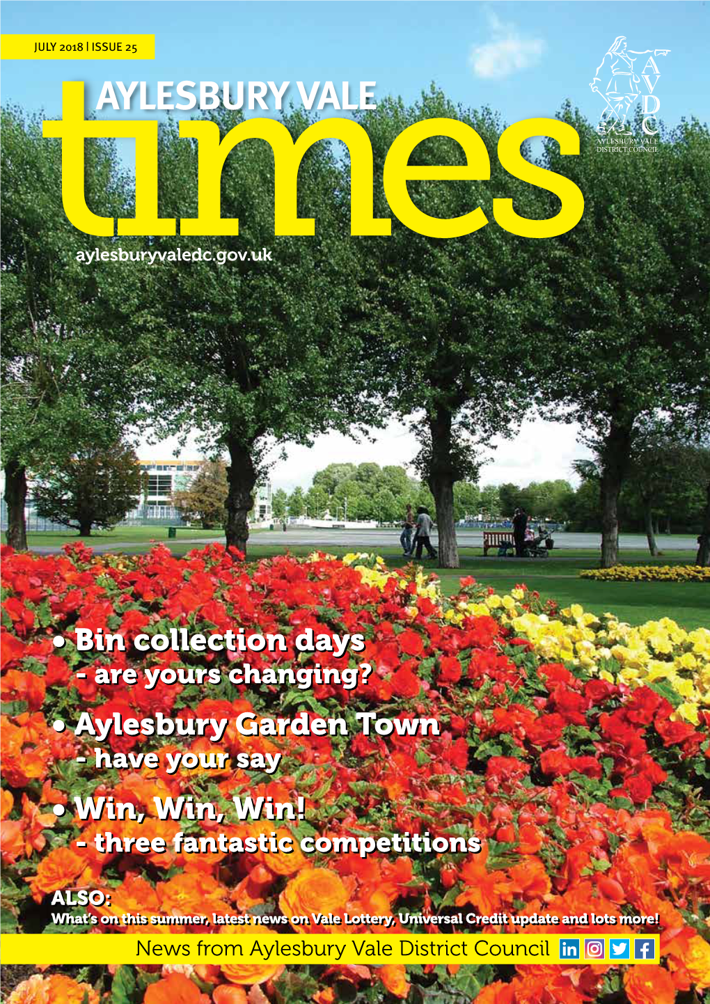 Aylesbury Vale Times Is a Publication from Aylesbury Vale 01296 585858 (Main Switchboard) District Council