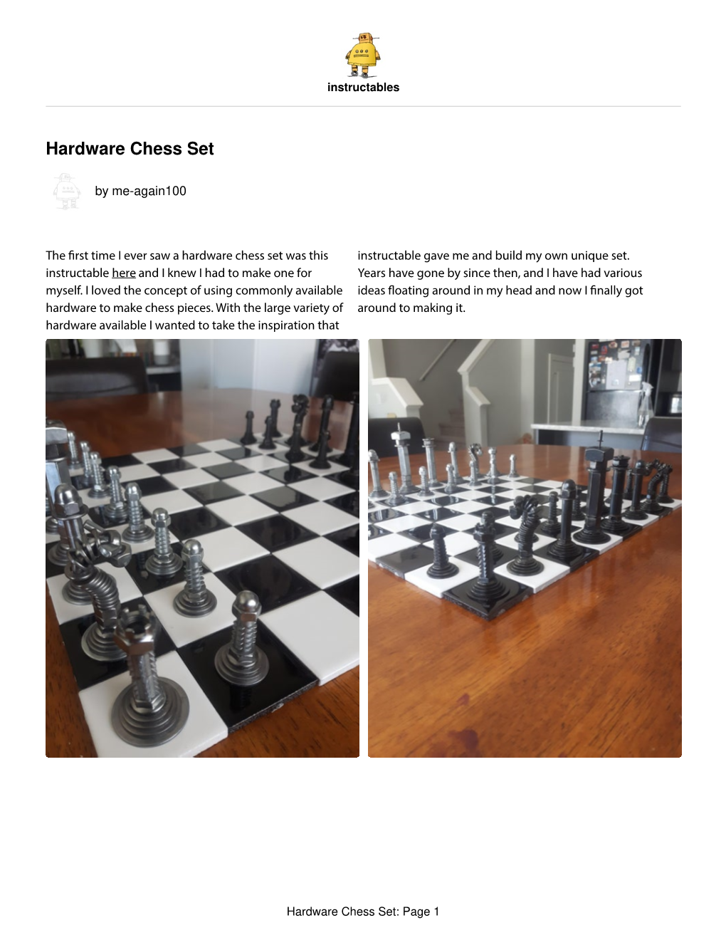 Hardware Chess Set