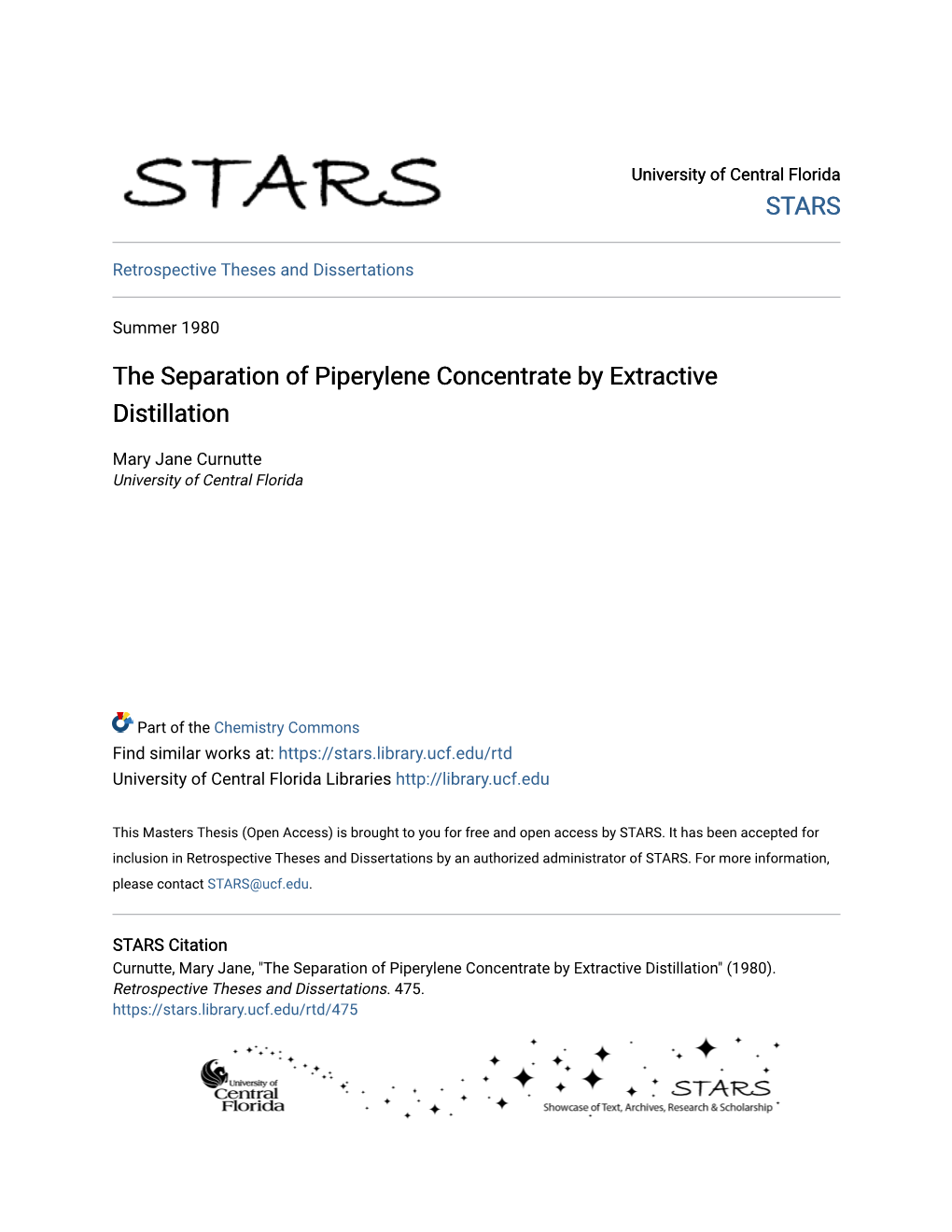 The Separation of Piperylene Concentrate by Extractive Distillation