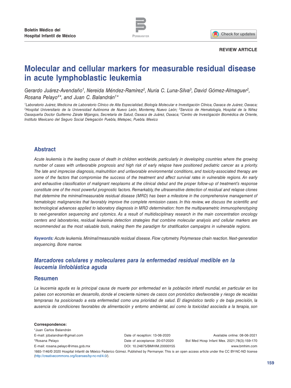 Molecular and Cellular Markers for Measurable Residual Disease in Acute Lymphoblastic Leukemia