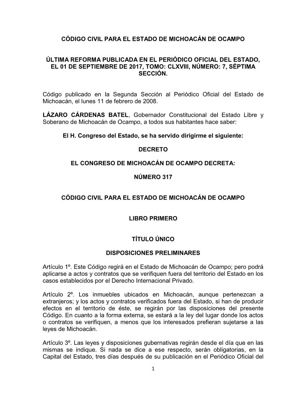 Código Civil Para El Estado De Michoacán De Ocampo