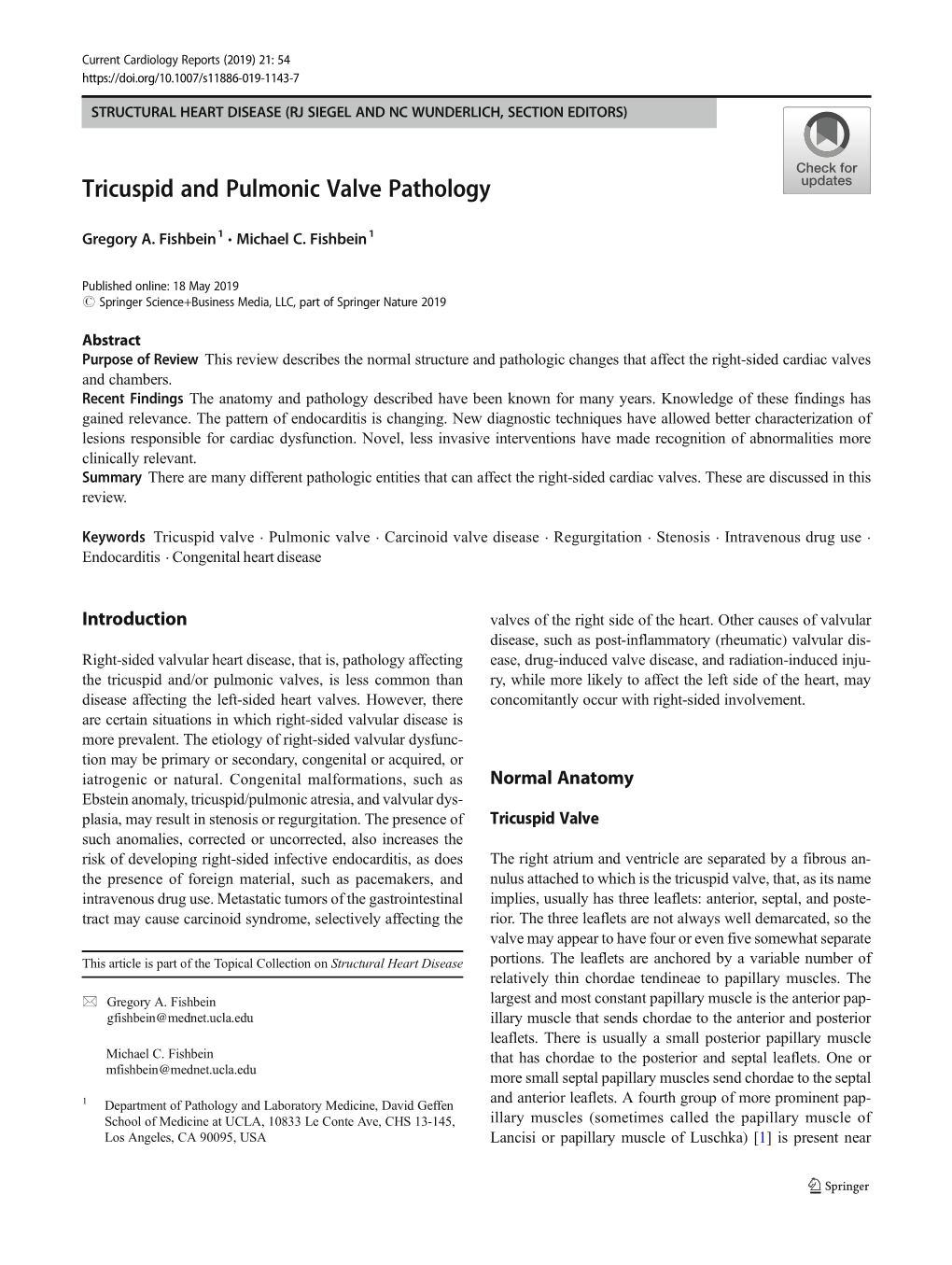 Tricuspid and Pulmonic Valve Pathology