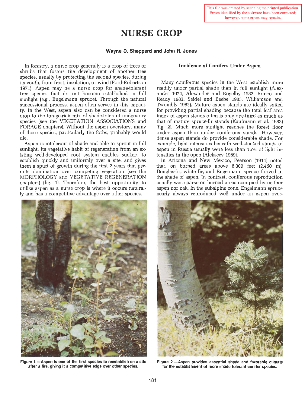 Aspen: Ecology and Management in the Western United States