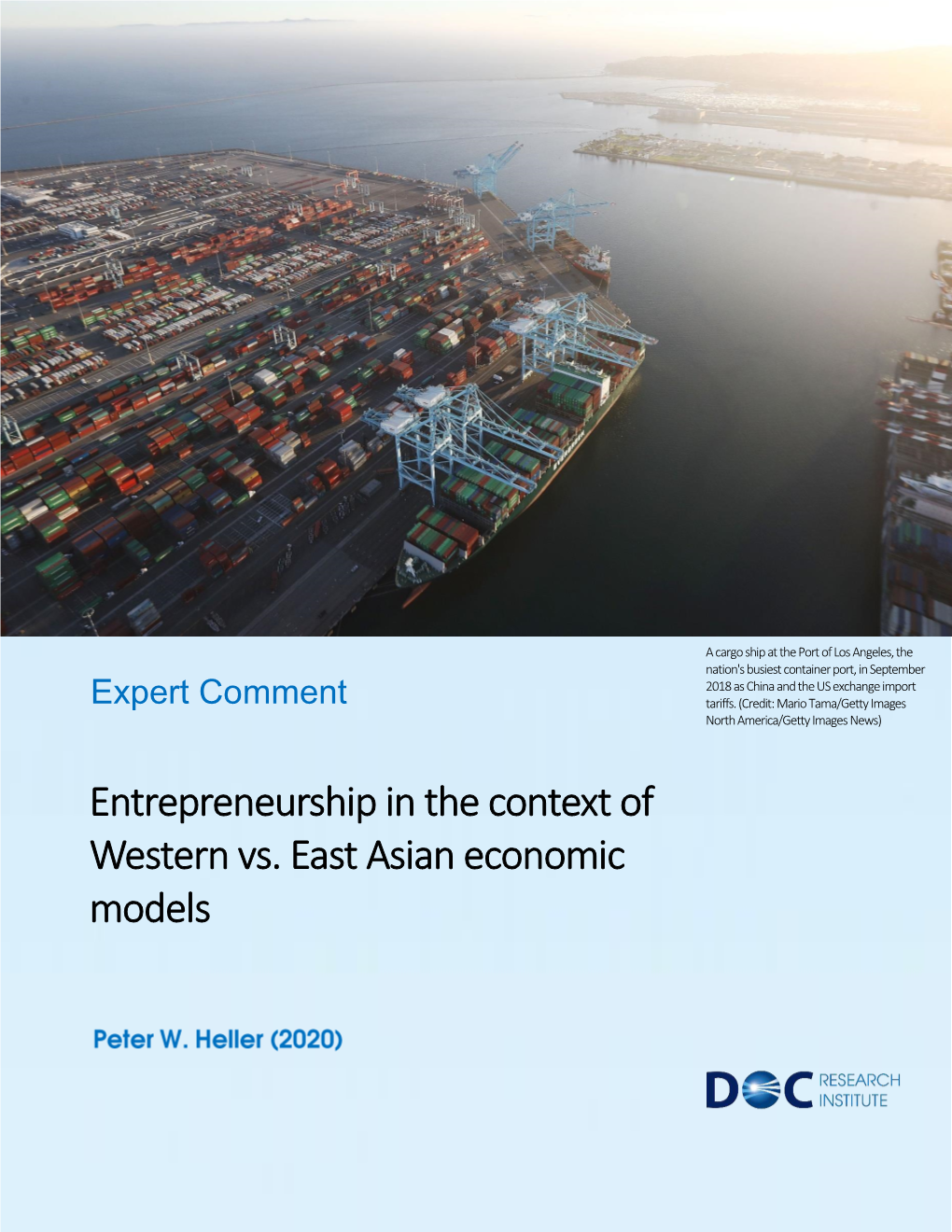 Entrepreneurship in the Context of Western Vs. East Asian Economic Models