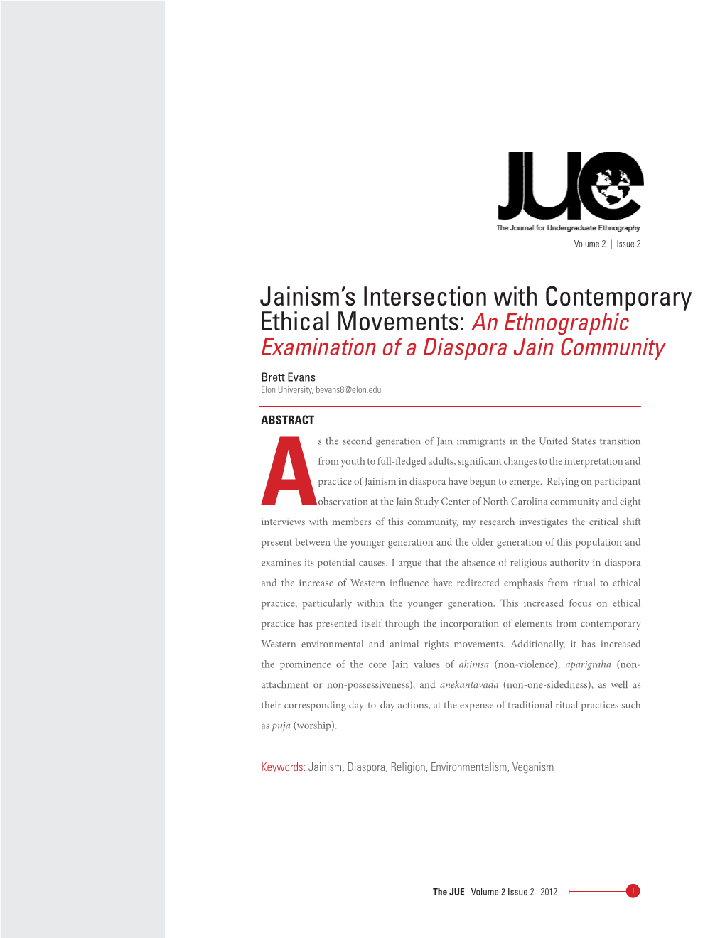 Jainism's Intersection with Contemporary