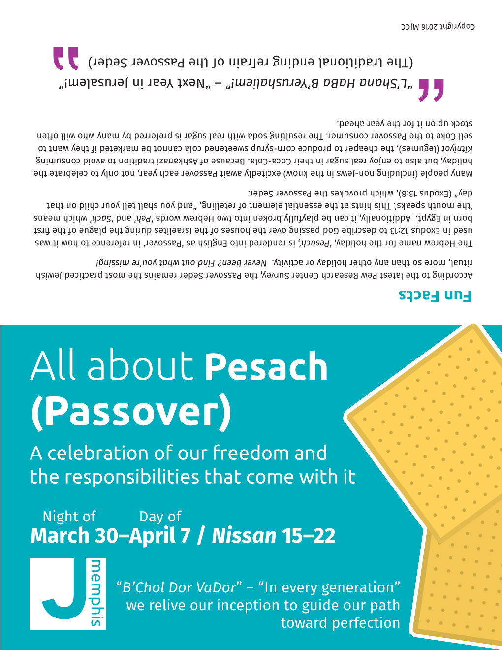 Passover Seder) Passover the of Refrain Ending Traditional (The