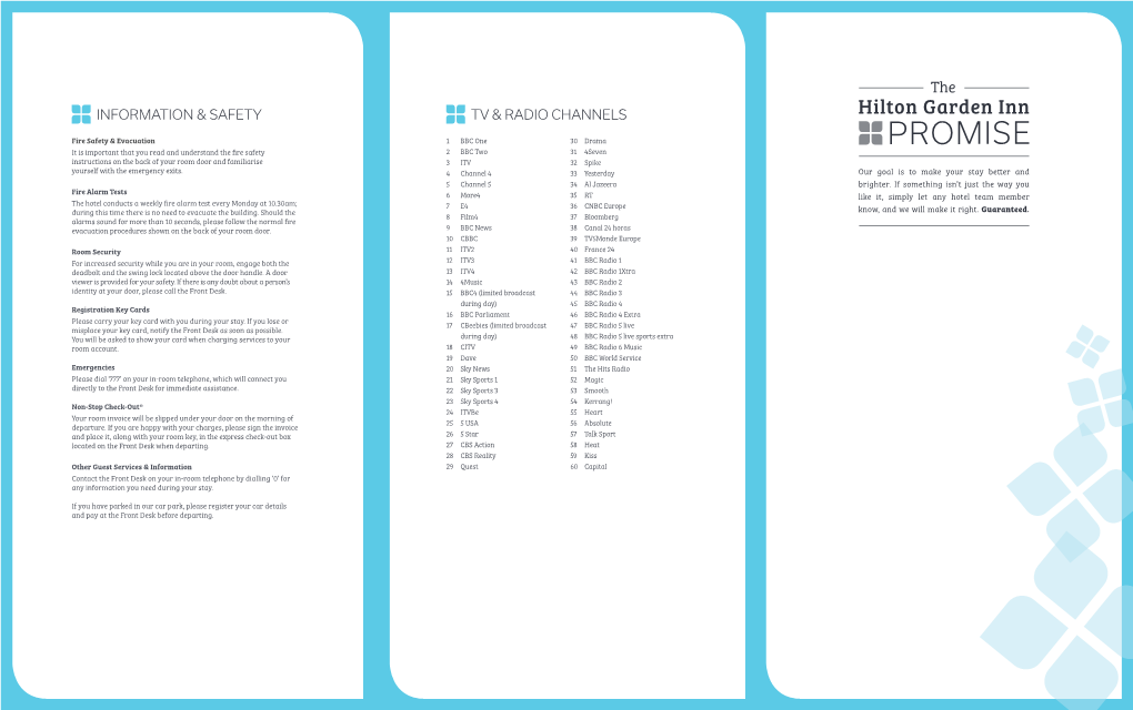 Information & Safety Tv & Radio Channels