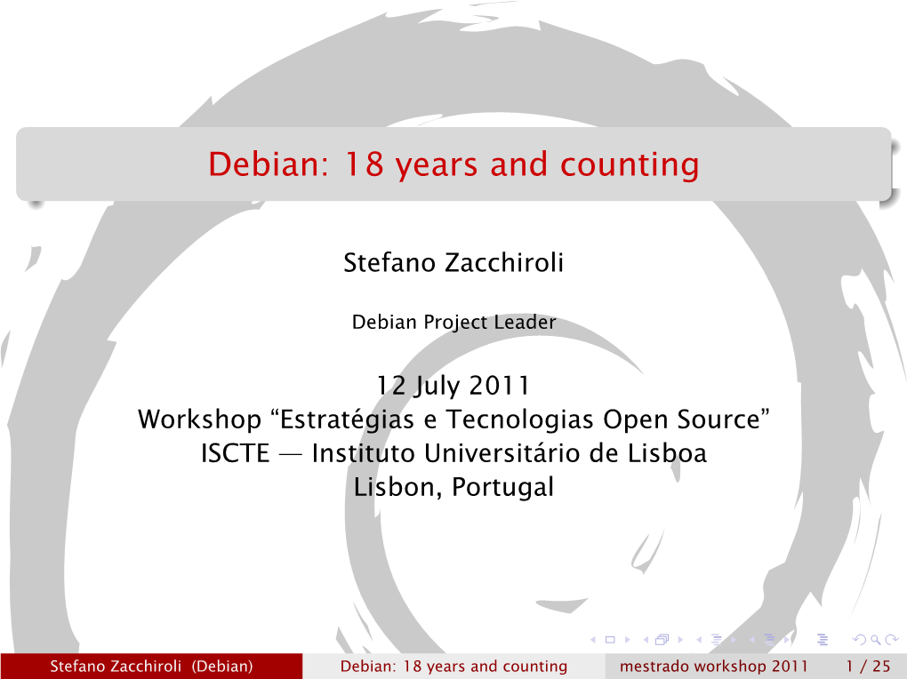 Debian: 18 Years and Counting