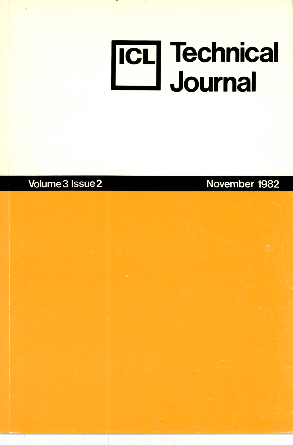 ICL Technical Journal Volume 3 Issue 2