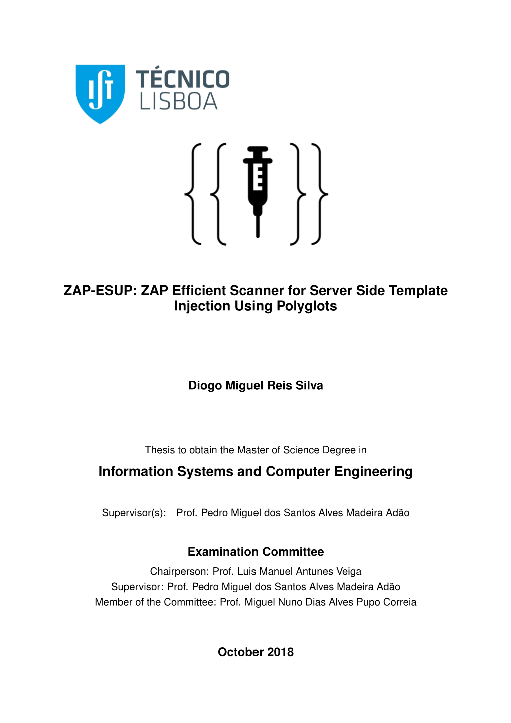 ZAP Efficient Scanner for Server Side Template Injection Using Polyglots