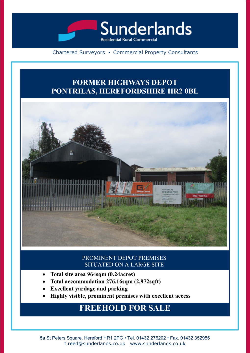 Former Highways Depot Pontrilas, Herefordshire Hr2 0Bl