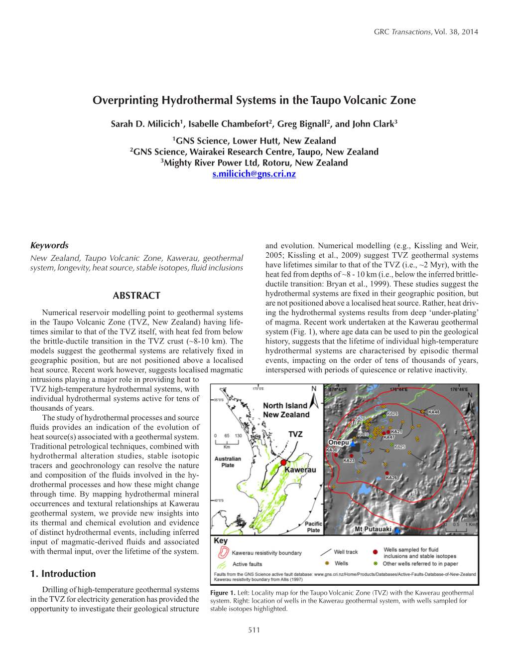 Overprinting Hydrothermal Systems in the Taupo Volcanic Zone