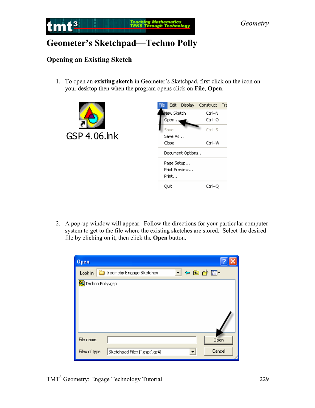 Geometer's Sketchpad—Techno Polly