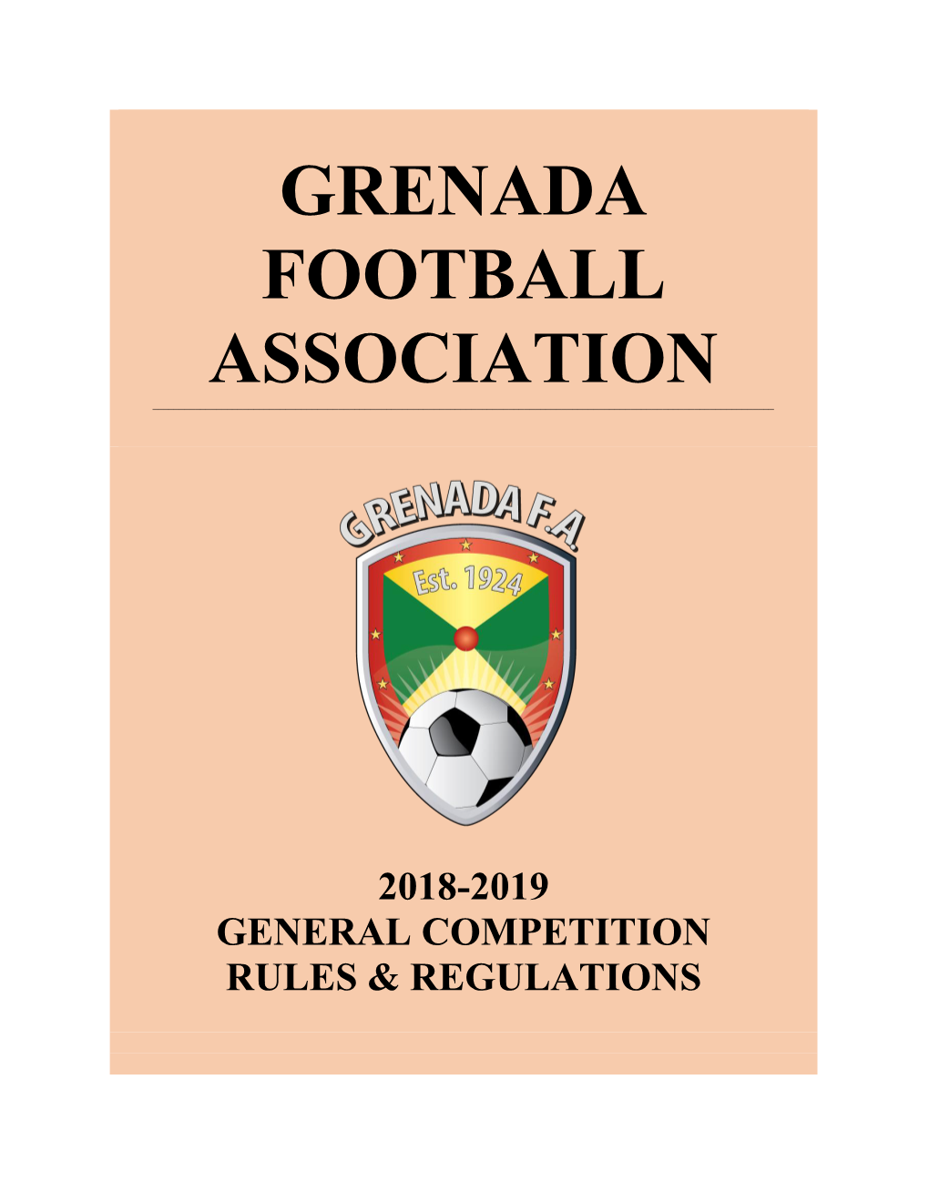 2018-2019 General Competition Rules & Regulations