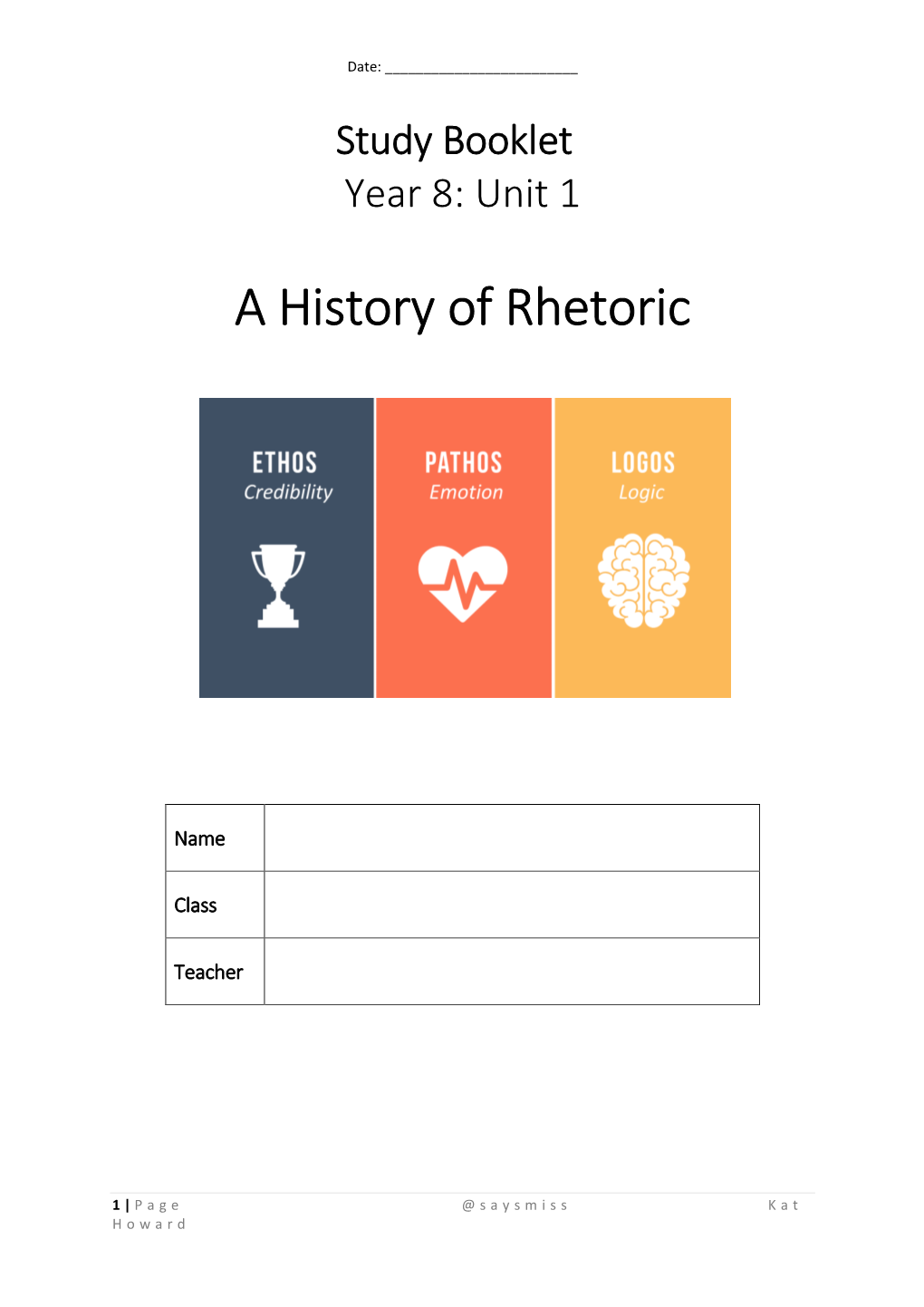 A History of Rhetoric