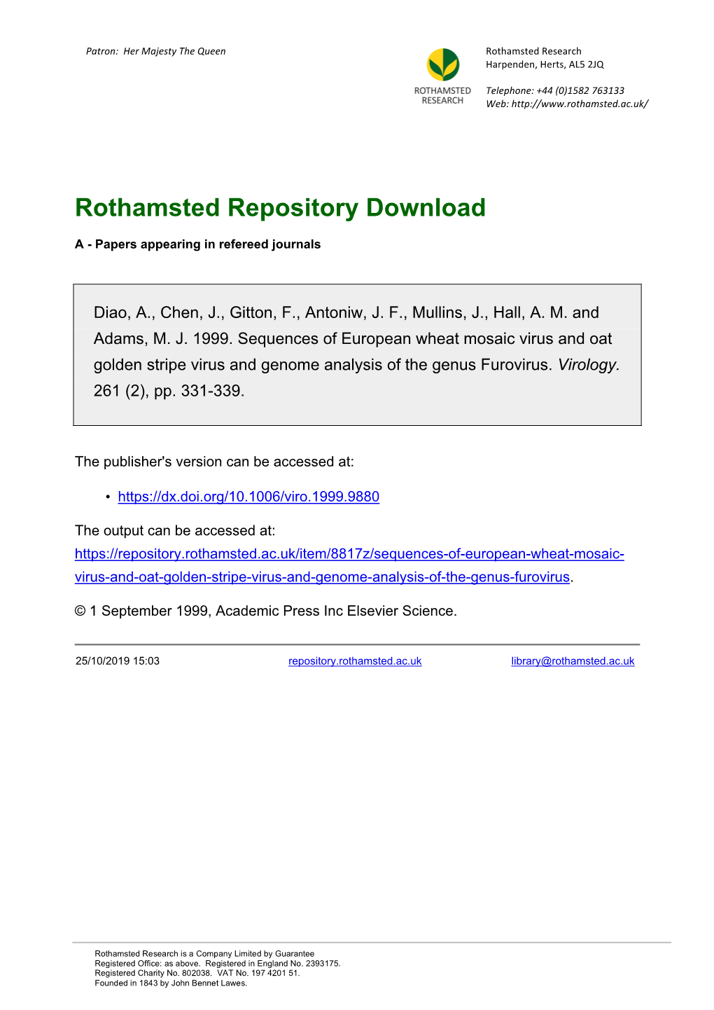 Rothamsted Repository Download