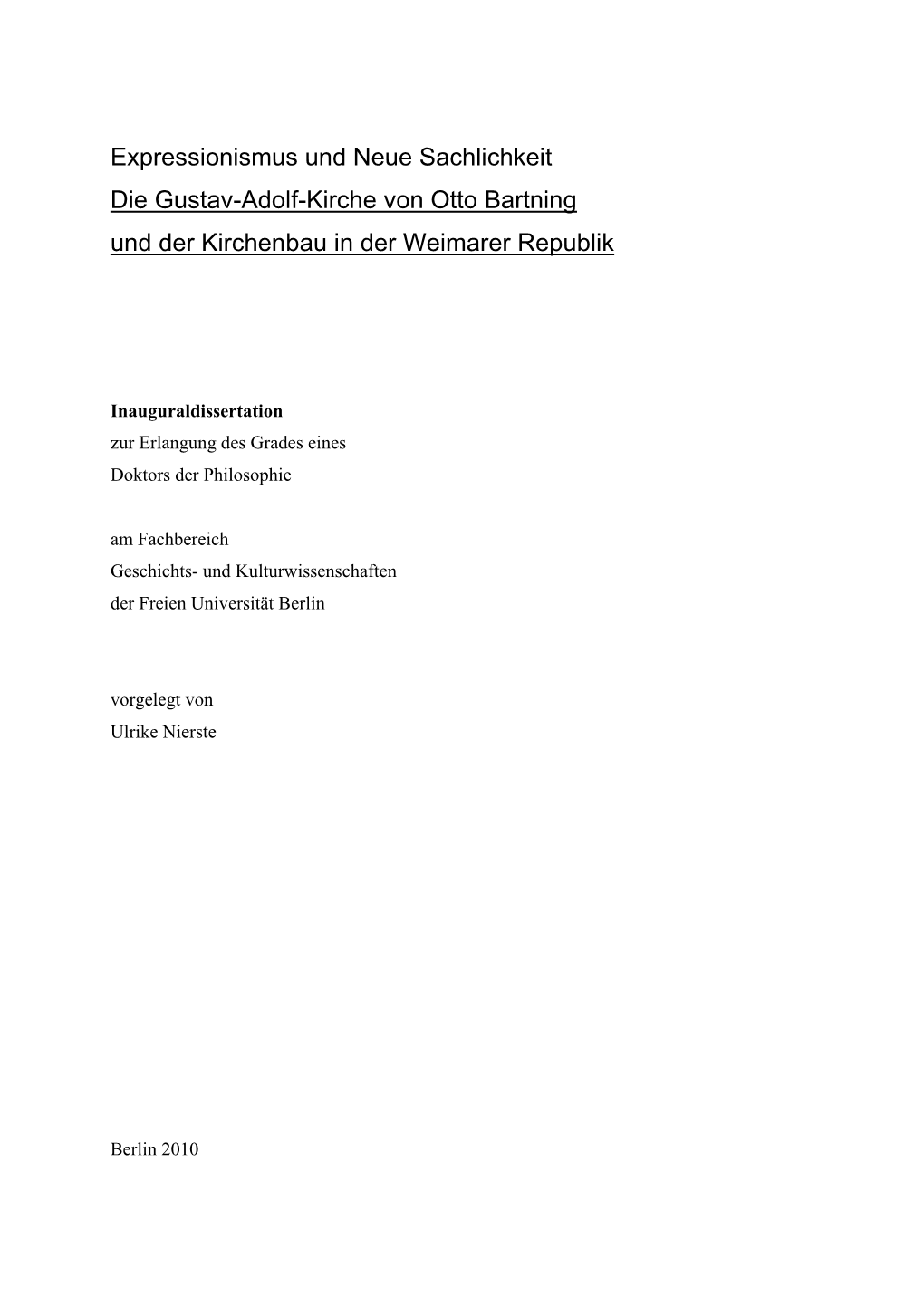 Die Gustav-Adolf-Kirchengemeinde Besaß Ein Vertragliches