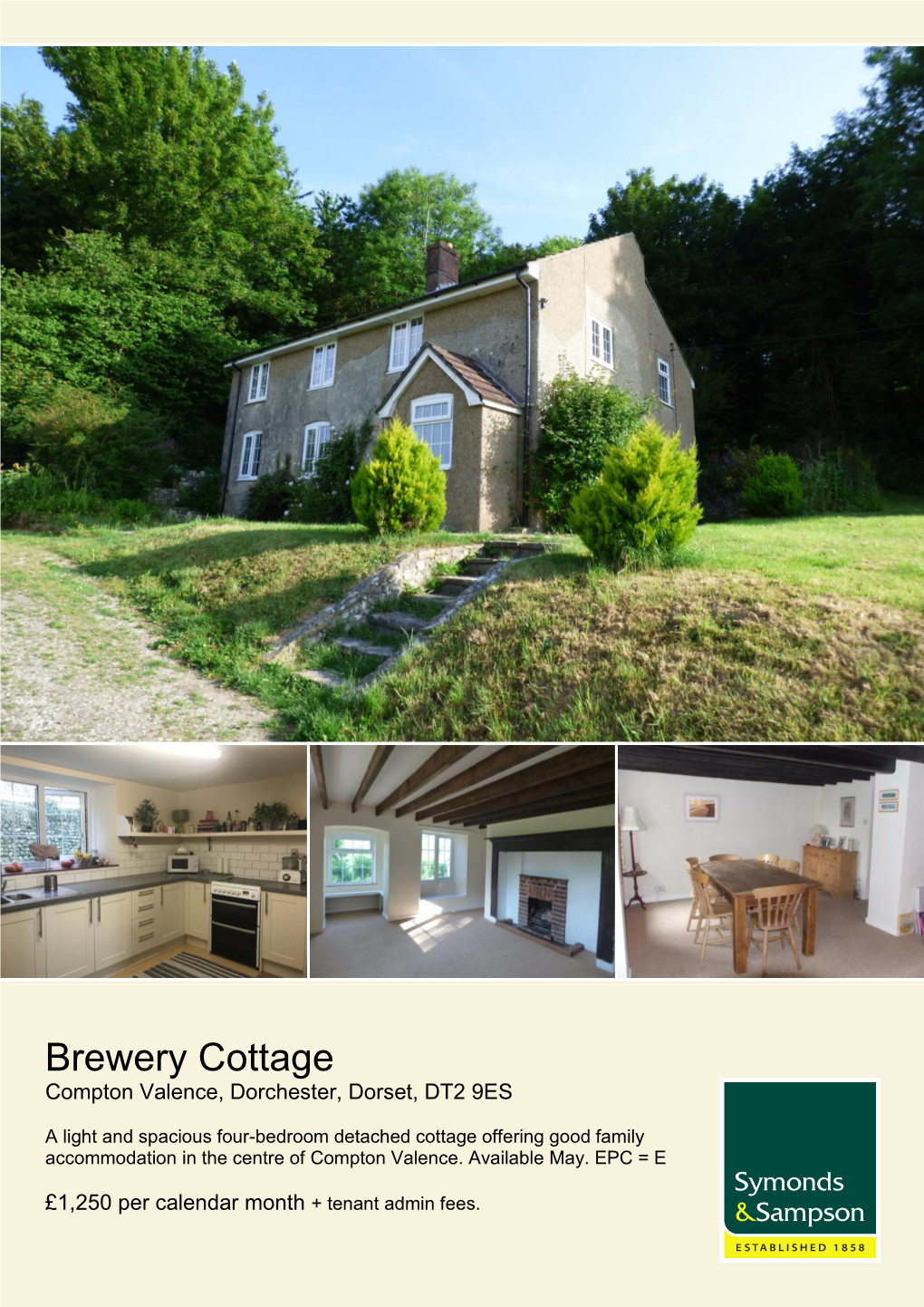 Brewery Cottage Compton Valence, Dorchester, Dorset, DT2 9ES