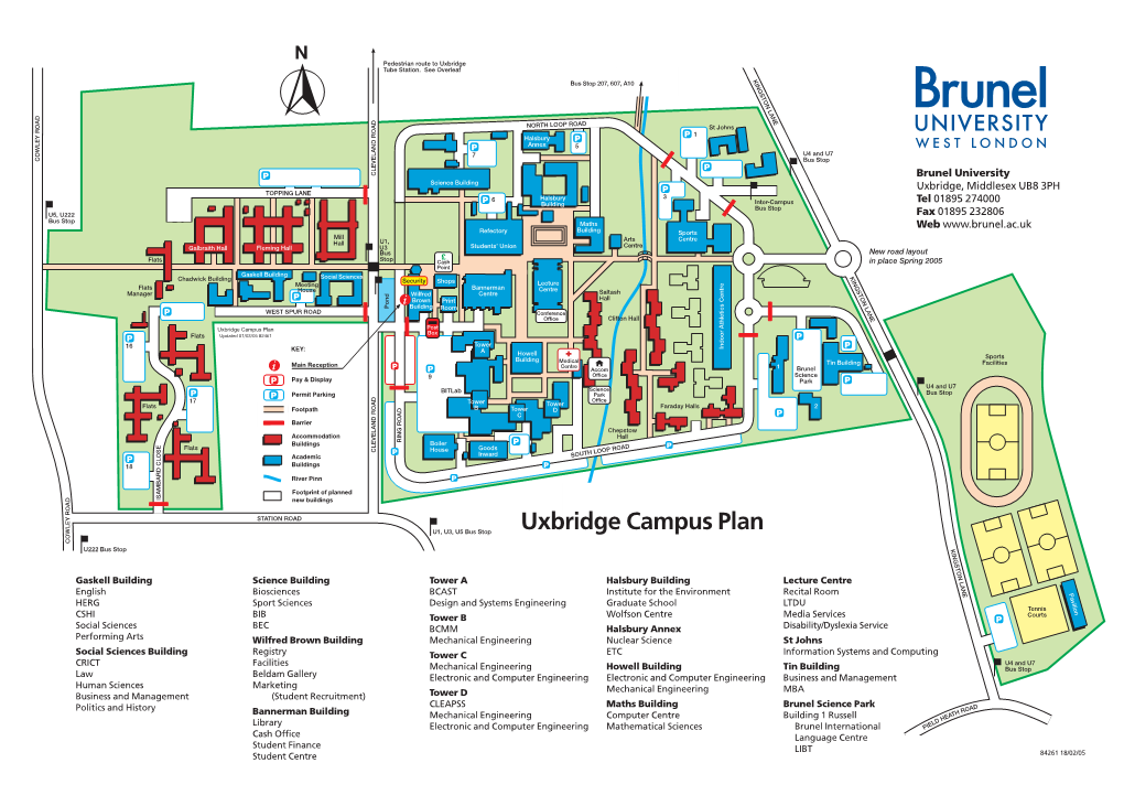 Uxbridge Campus Plan Post Box Updated 01/03/05 82461