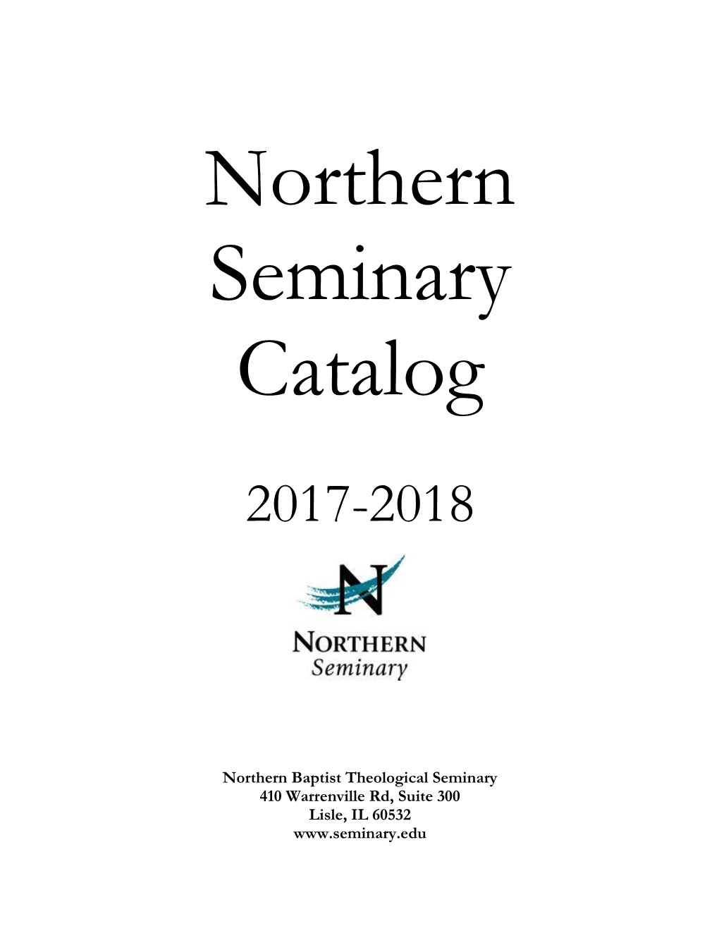 Northern Seminary Catalog